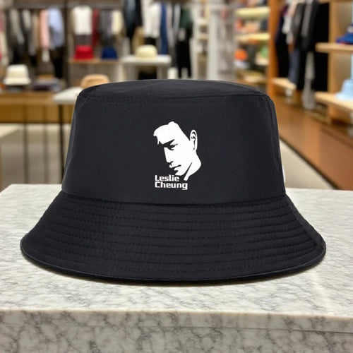 Leslie Cheung Silhouette Lightweight Foldable Outdoor Travel Bucket Hat