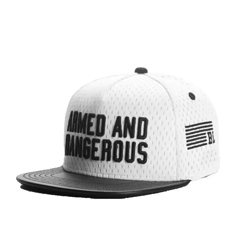 ADVISORY Alphabet Label Flat Brim Unisex Snapback Cap