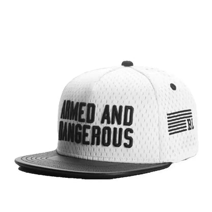 ADVISORY Alphabet Label Flat Brim Unisex Snapback Cap