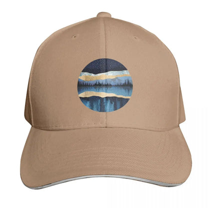 Midnight Lake Scenic Outdoor Baseball Cap