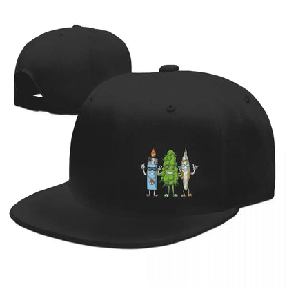 Weed Bud Joint Graphic Snapback Cap