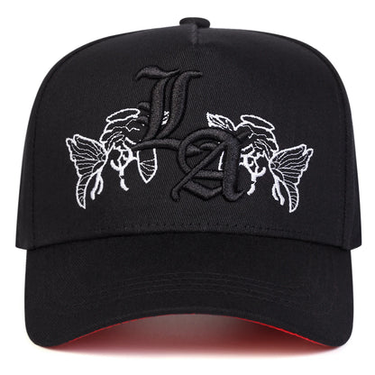 Gothic LA Butterfly Embroidery Baseball Cap