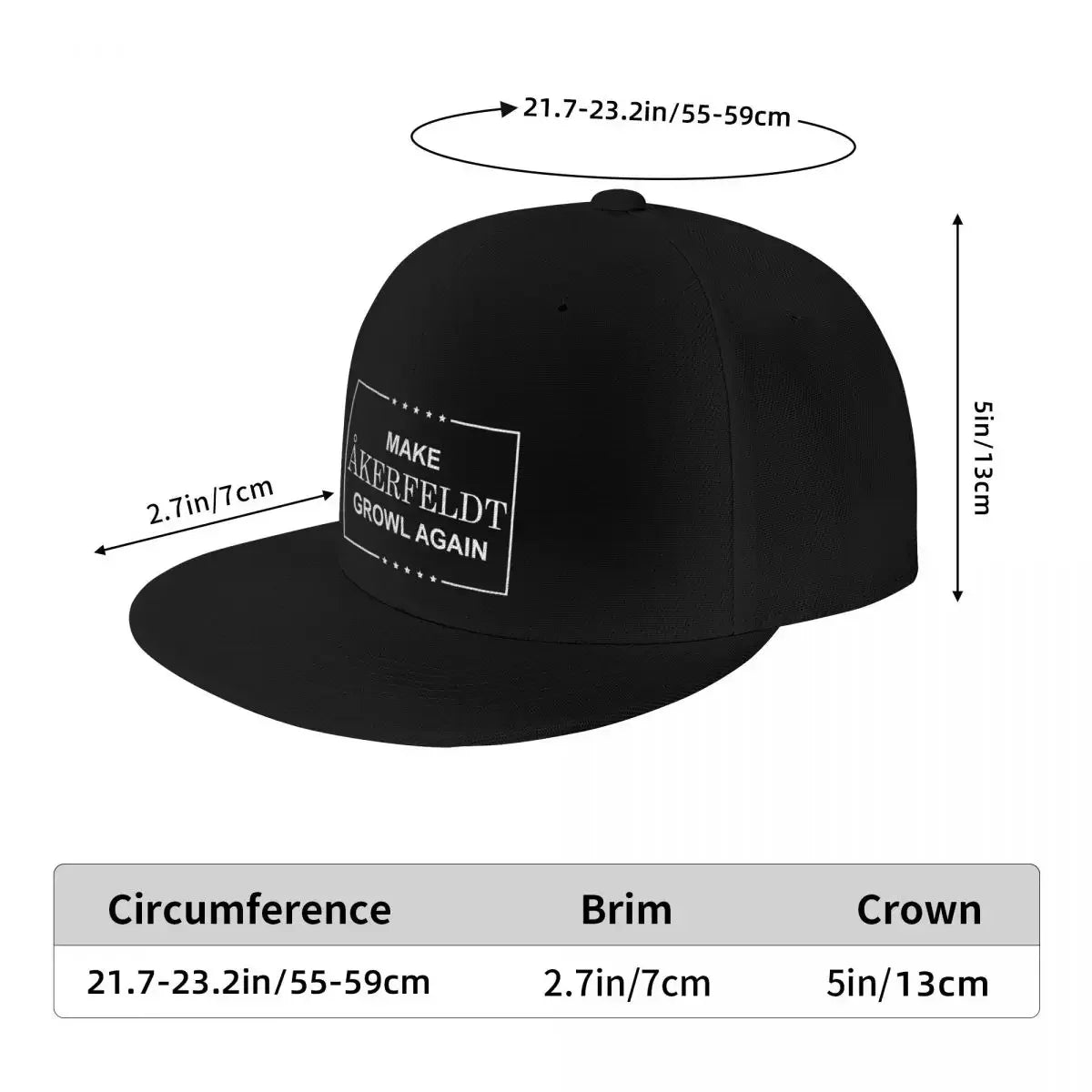 2026 Make Åkerfeldt Growl Again Snapback Cap