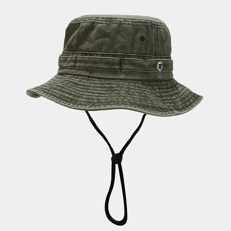 Cotton Solid Color Bucket Hat