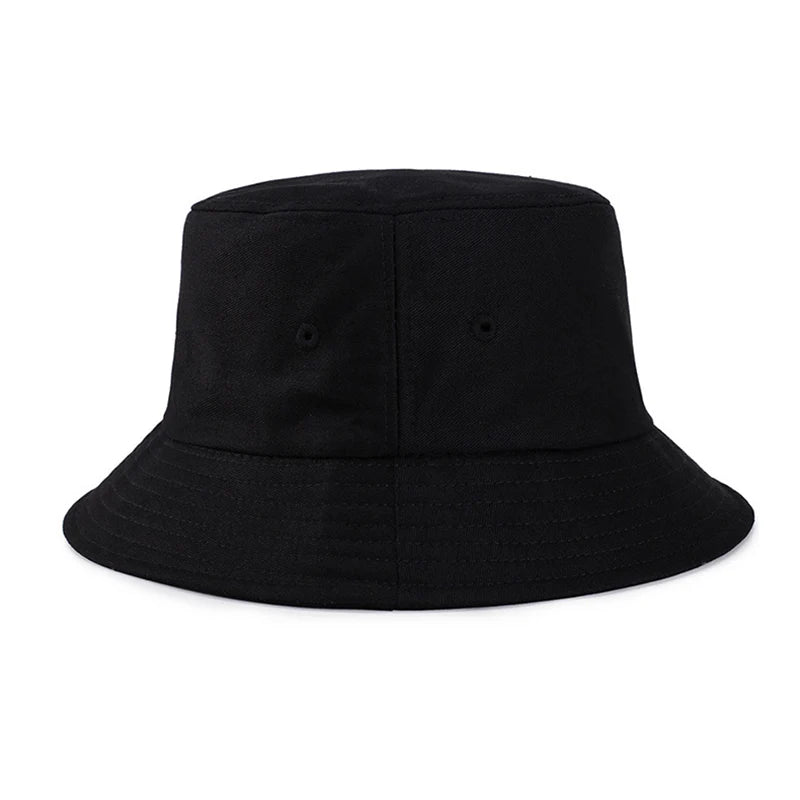 Solid Color Cotton Summer Bucket Hat