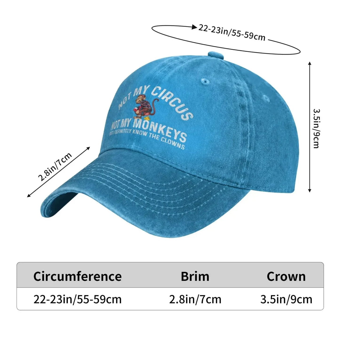 Funny Clown Quote Vintage Baseball Cap