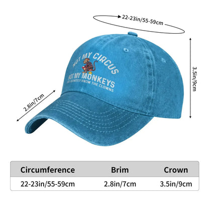Funny Clown Quote Vintage Baseball Cap