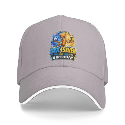 7th Birthday 67 Brainrot Tung Tung Tung Sahur Baseball Cap