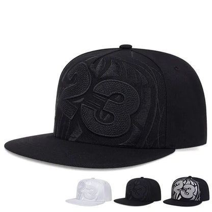23 Basketball Embroidered Hip Hop Snapback Cap
