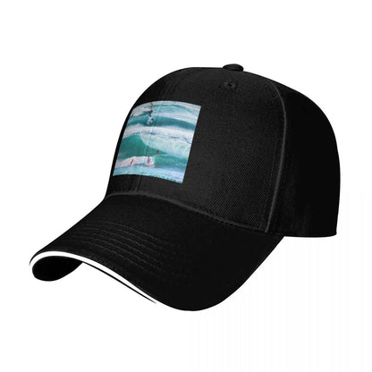 Happiness Comes In Waves Cotton Twill Baseball Cap