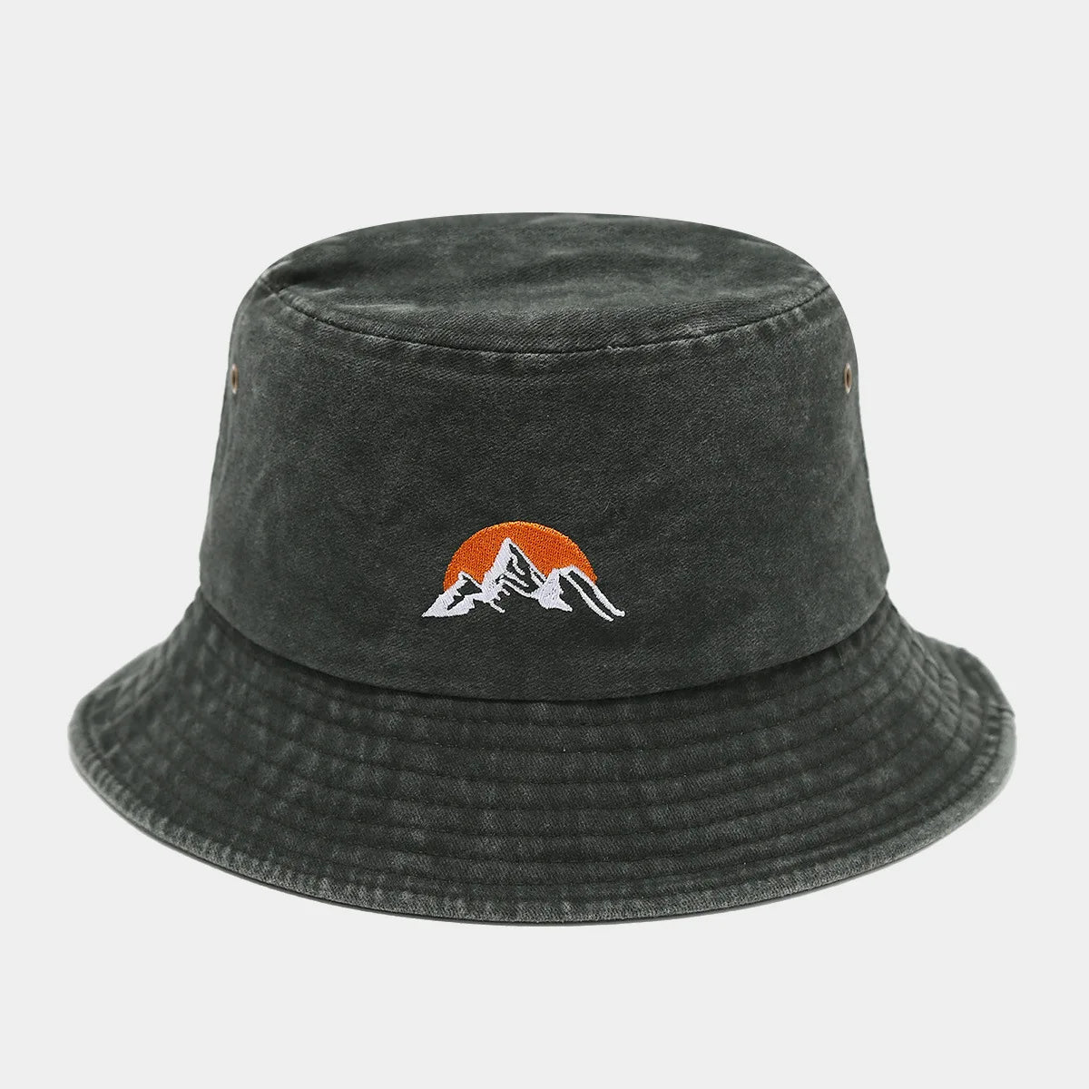 Unisex Washed Plain Bucket Hat Outdoor Travel Cap