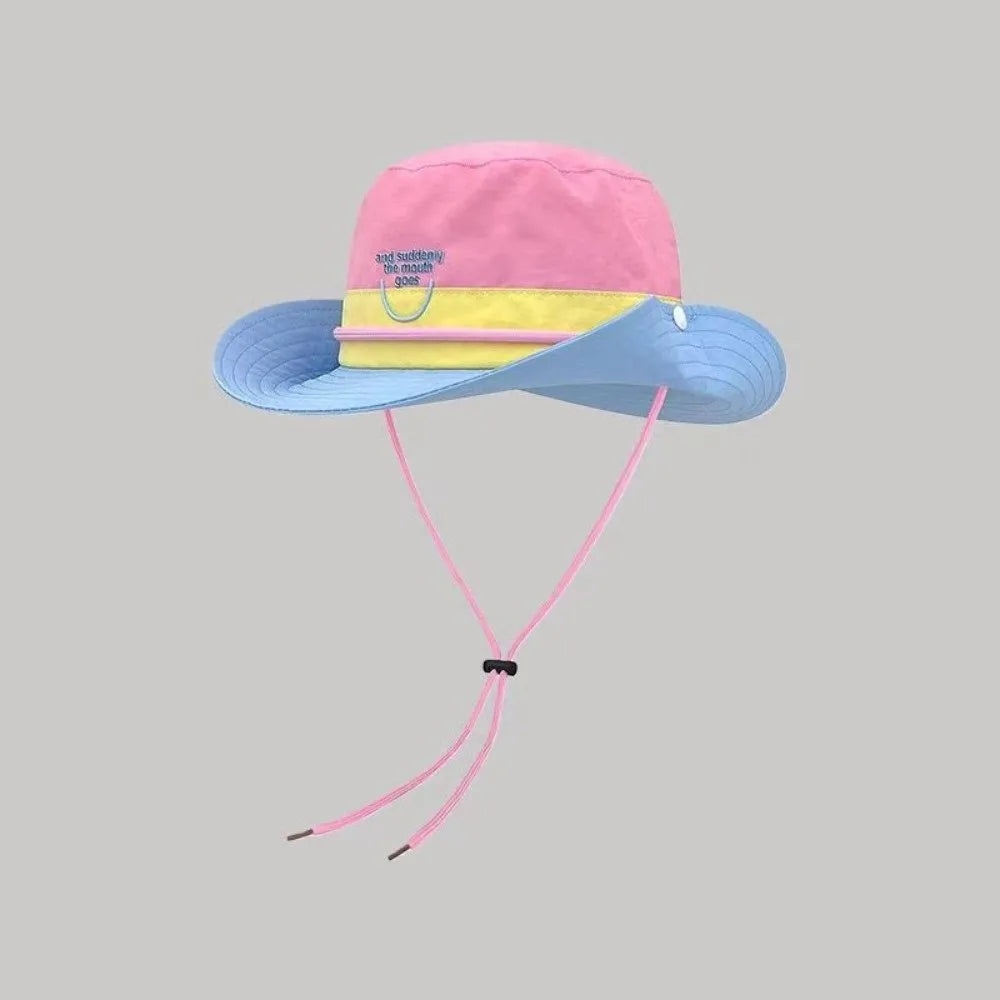 Retro Dopamine Color Lightweight Quick-Dry Bucket Hat