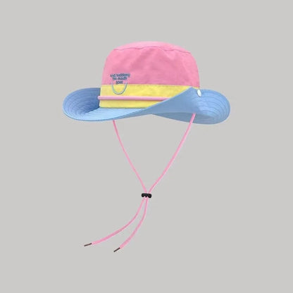 Retro Dopamine Color Lightweight Quick-Dry Bucket Hat