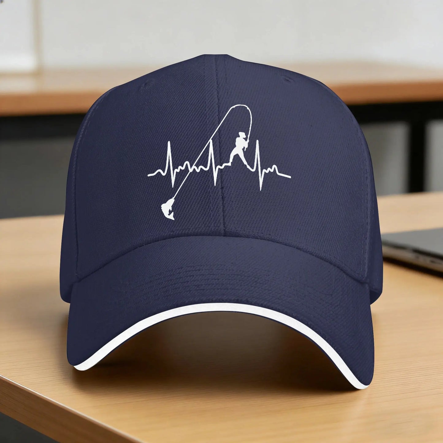 Fishing Heartbeat Y2K Baseball Cap