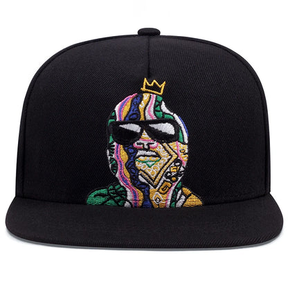 Embroidered Adjustable Unisex Summer Hip-Hop Snapback Cap