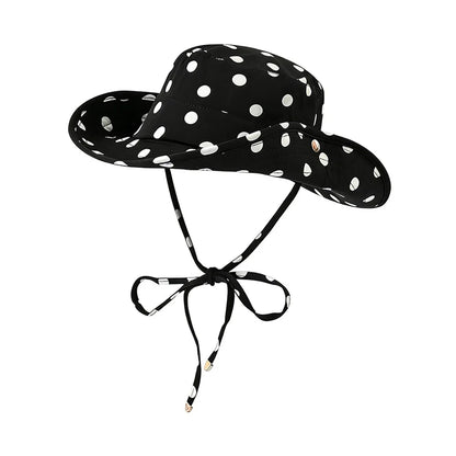 Black Dot Bucket Hats Leopard Print