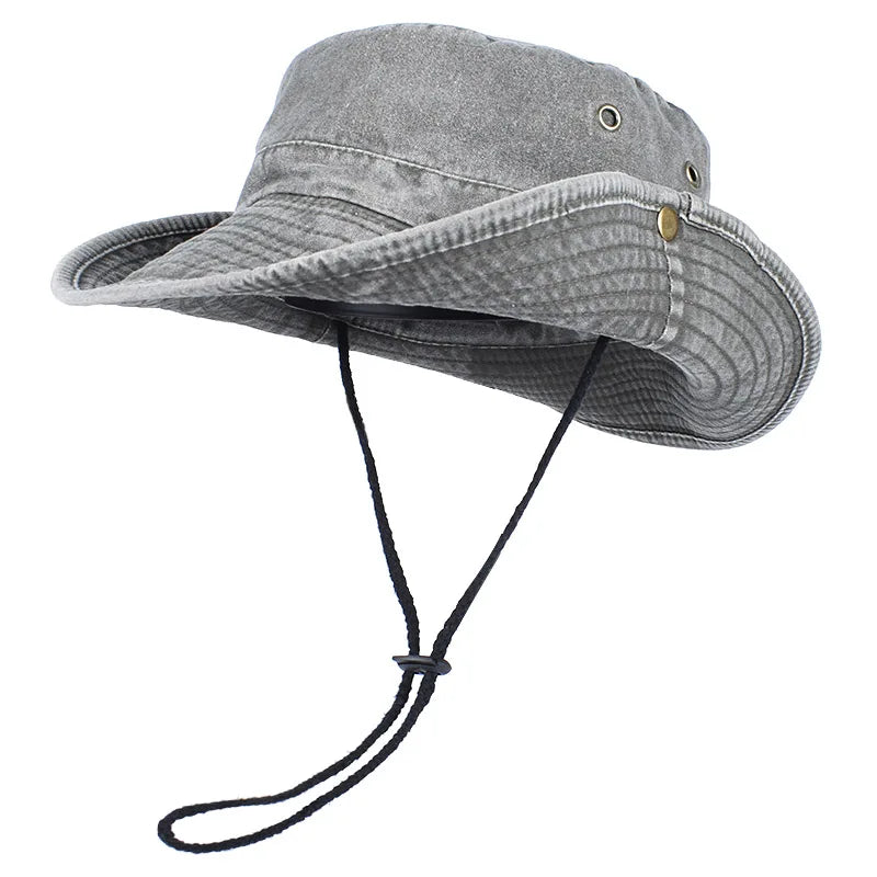 Summer Bucket Hats 2026 Outdoor Sun Hat Woman Solid Cotton About 58cm