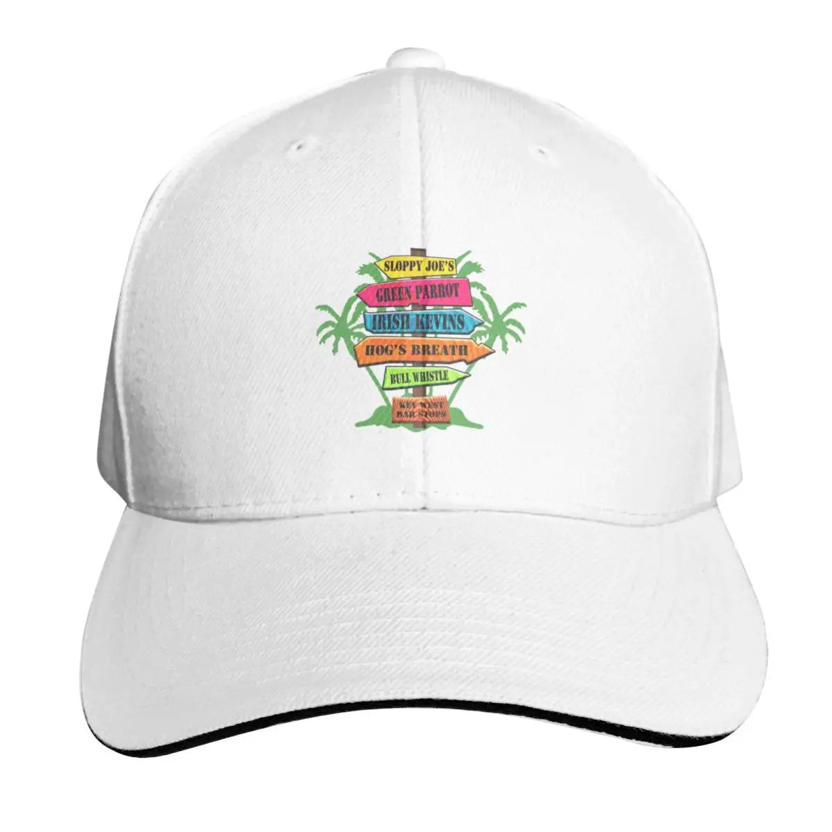 Key West Bar Stops Vintage Baseball Cap