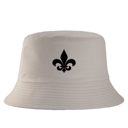 Fleur De Lis Cotton Bucket Hat