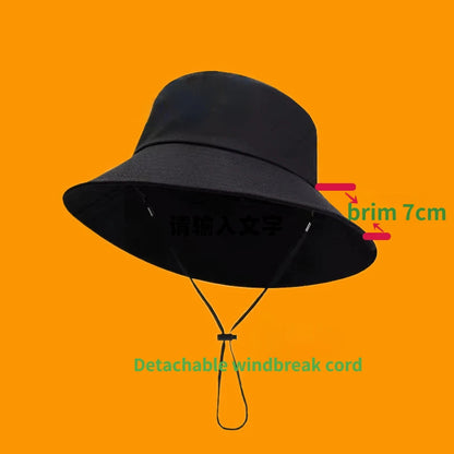 Women Large Size 57-60cm 60-63cm Men's Bucket Hat Big Head Fisherman