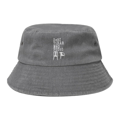 Summer Headwear Bunny Washed Denim Bucket Hat