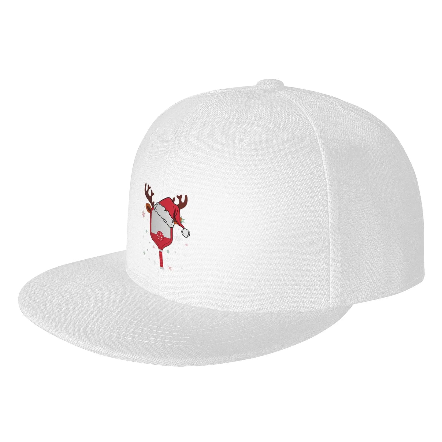 Fashion Pickleball Reindeer Christmas Snapback Cap
