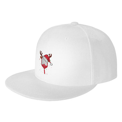 Fashion Pickleball Reindeer Christmas Snapback Cap