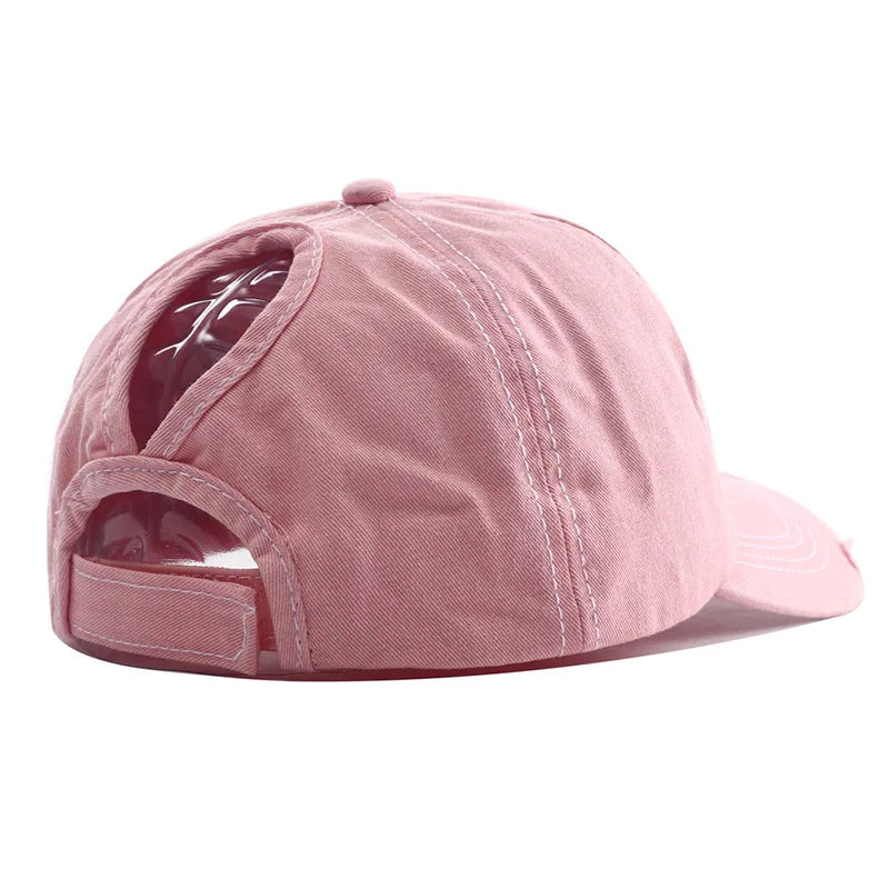 New High Ponytail Baseball Cap For Women Snapback Hat