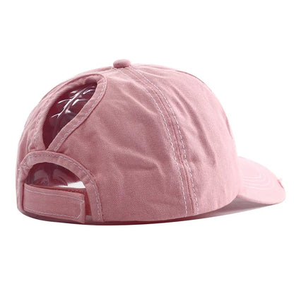 New High Ponytail Baseball Cap For Women Snapback Hat
