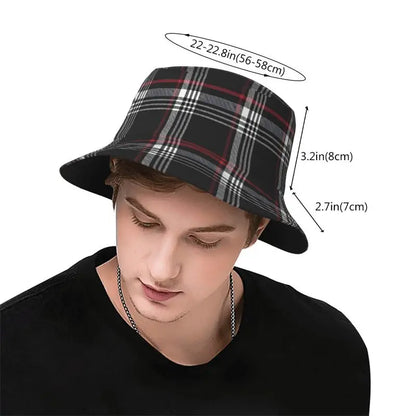 Custom Tartan Bucket Hat Sun Beach Packable Fisherman Cap