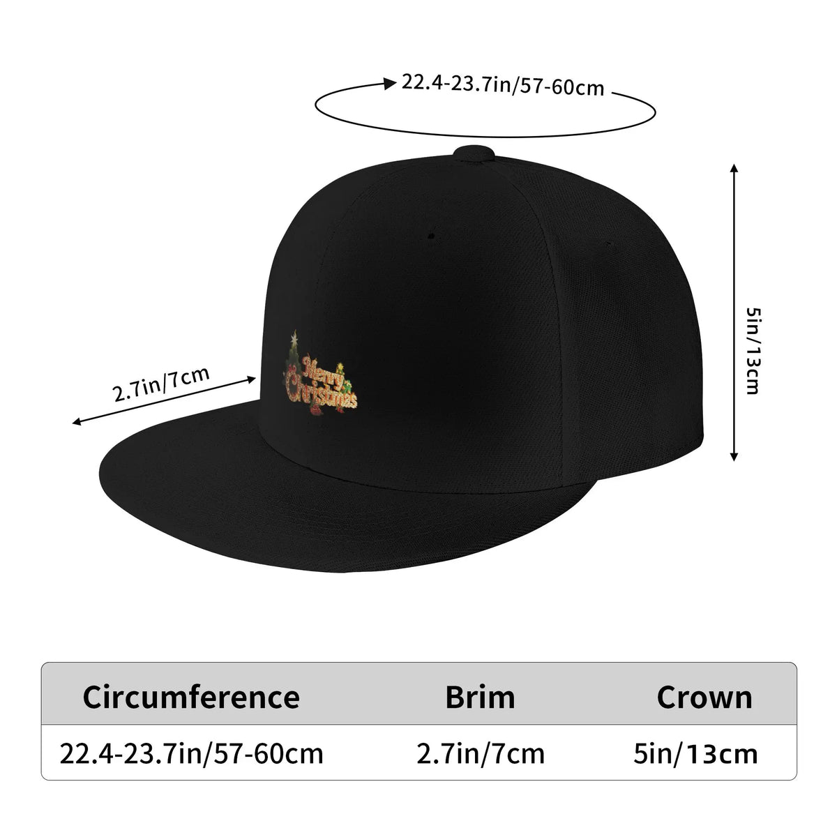 Blazing Christmas Holiday Snapback Cap