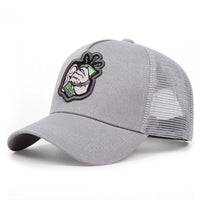 Grey Curved Mesh
