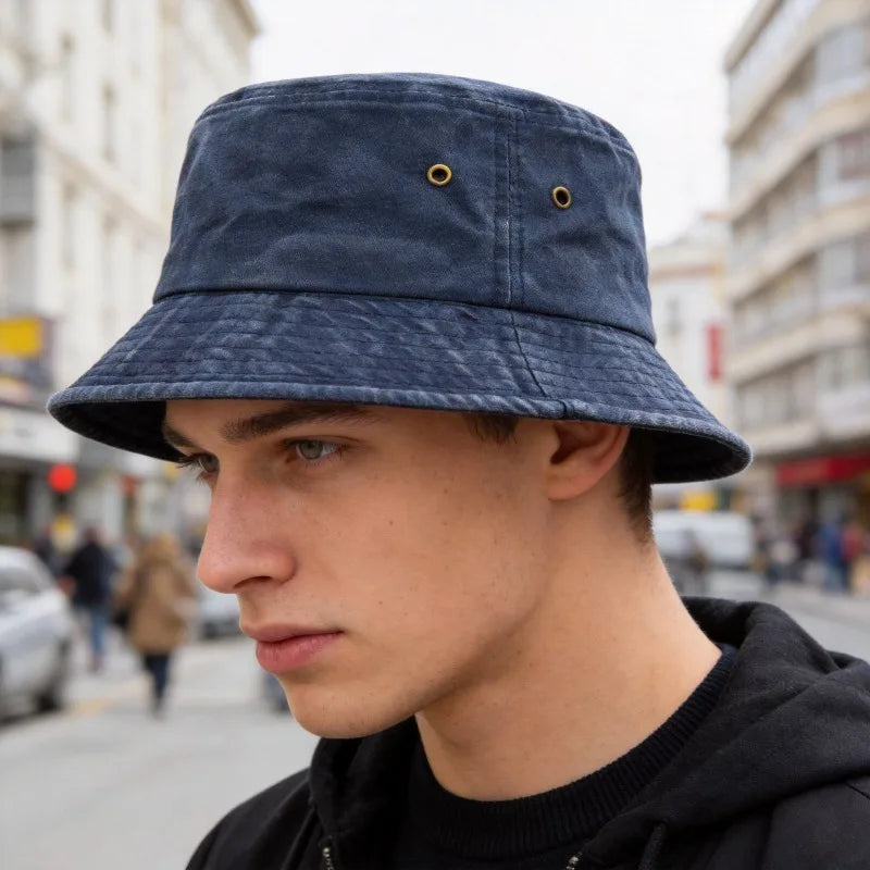 Vintage Washed Style Bucket Hats