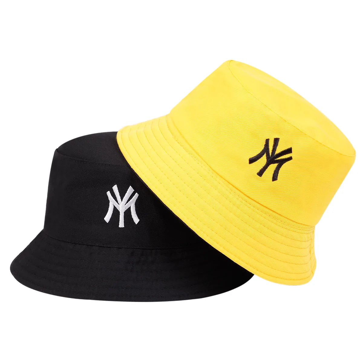 Unisex Letter Embroidery Personality Bucket Hats