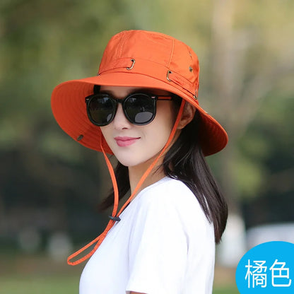 Women's Wide Brim Breathable Gardening Bucket Hat