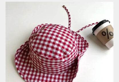 Black Dot Bucket Hats Women Versatile Sweet