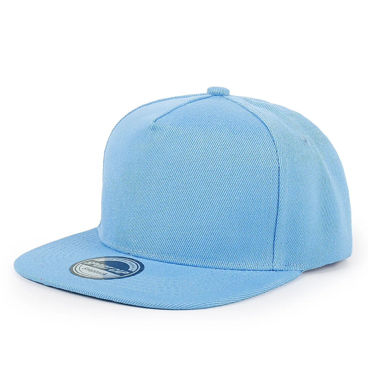 Custom Logo Five Panel Flat Brim Snapback Cap