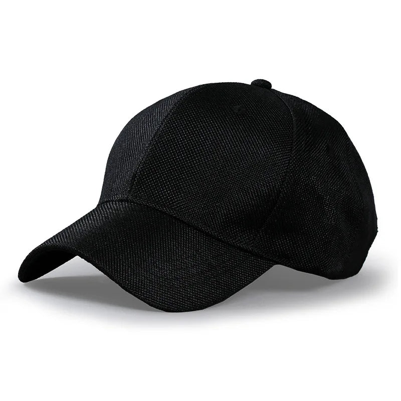 Oversize XXL Faux Linen Men Women Baseball Cap Size 56-59cm 60-65cm