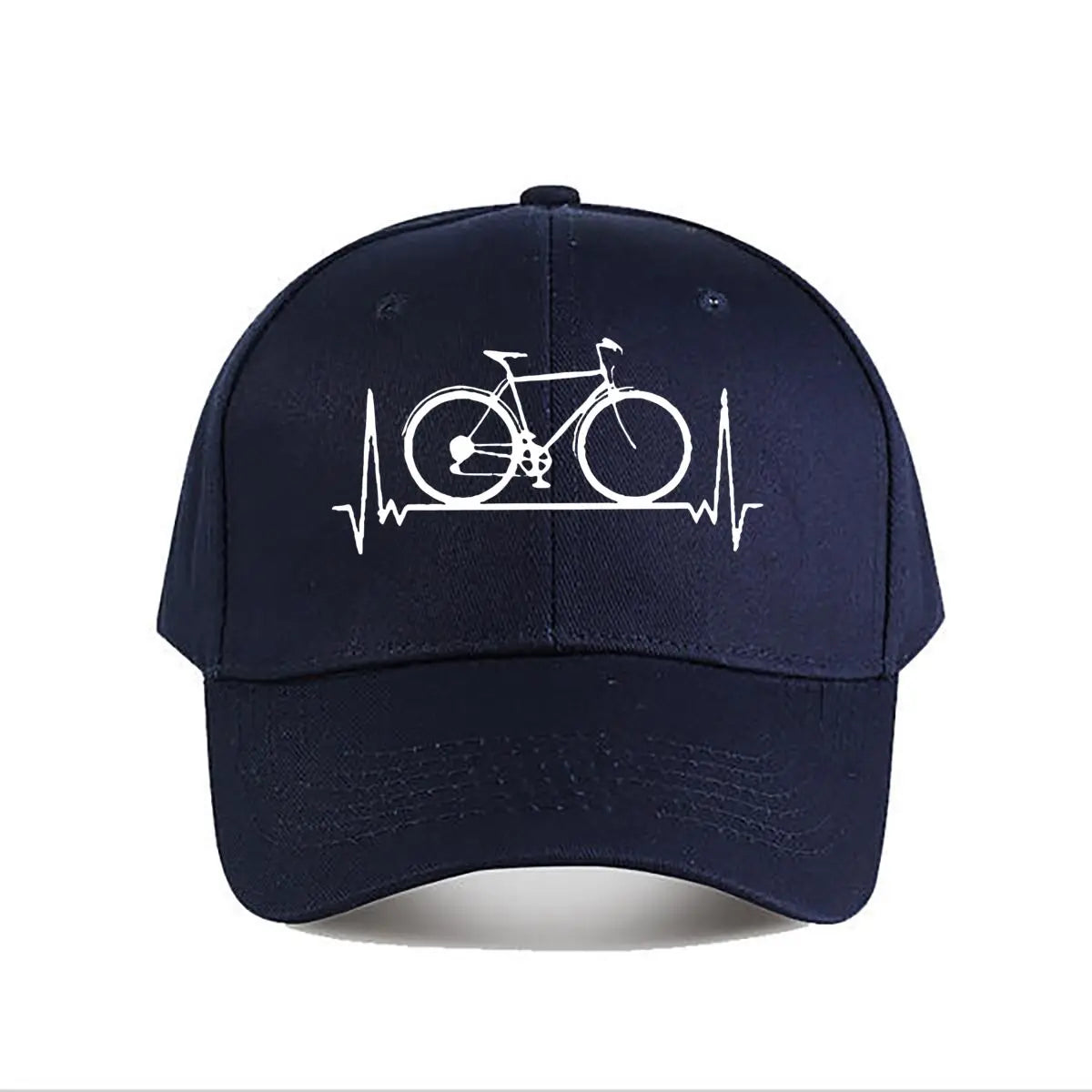 Bicycle Heartbeat Vinyl Baseball Cap