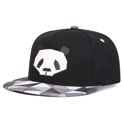 Panda Print Casual Snapback Cap