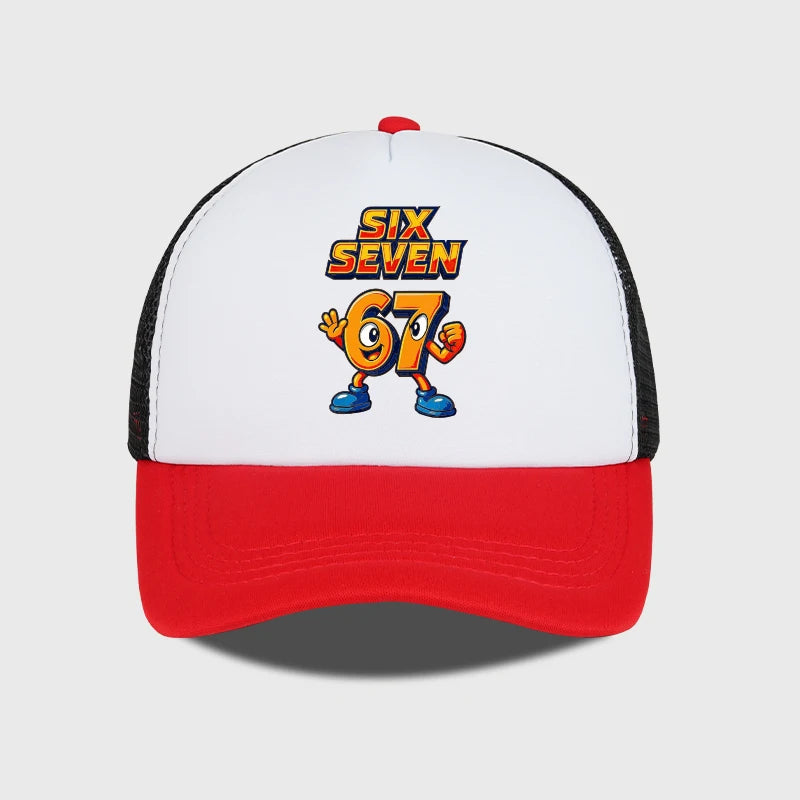Cartoon Sponge Mesh Snapback Baseball Cap