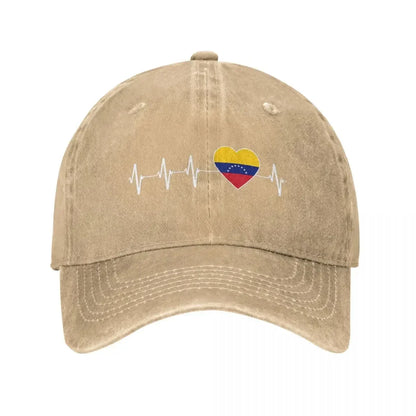 Venezuelan Heartbeat I Love Venezuela Baseball Cap