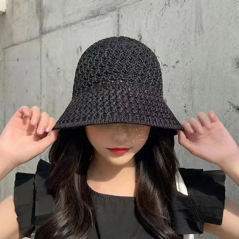 Beach Straw Hat Summer Women Bucket Hats