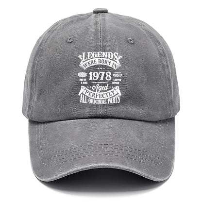 Vintage 1978 Printed Adjustable Baseball Cap