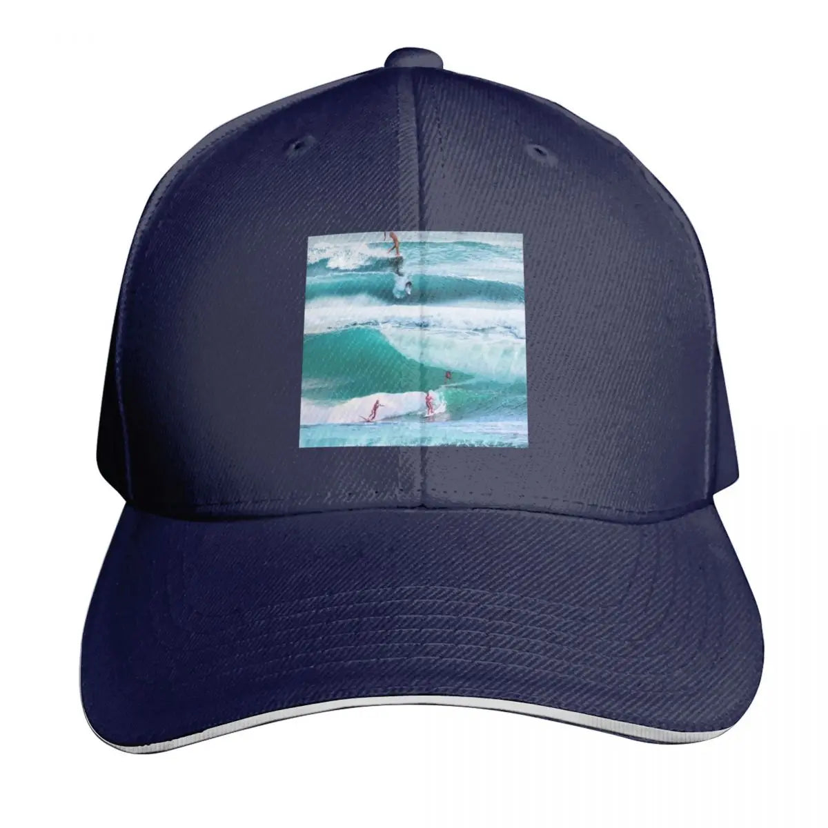 Happiness Comes In Waves Cotton Twill Baseball Cap