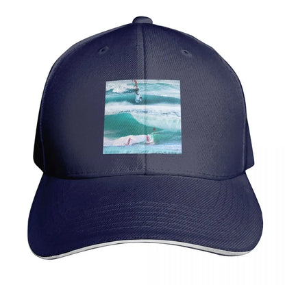 Happiness Comes In Waves Cotton Twill Baseball Cap