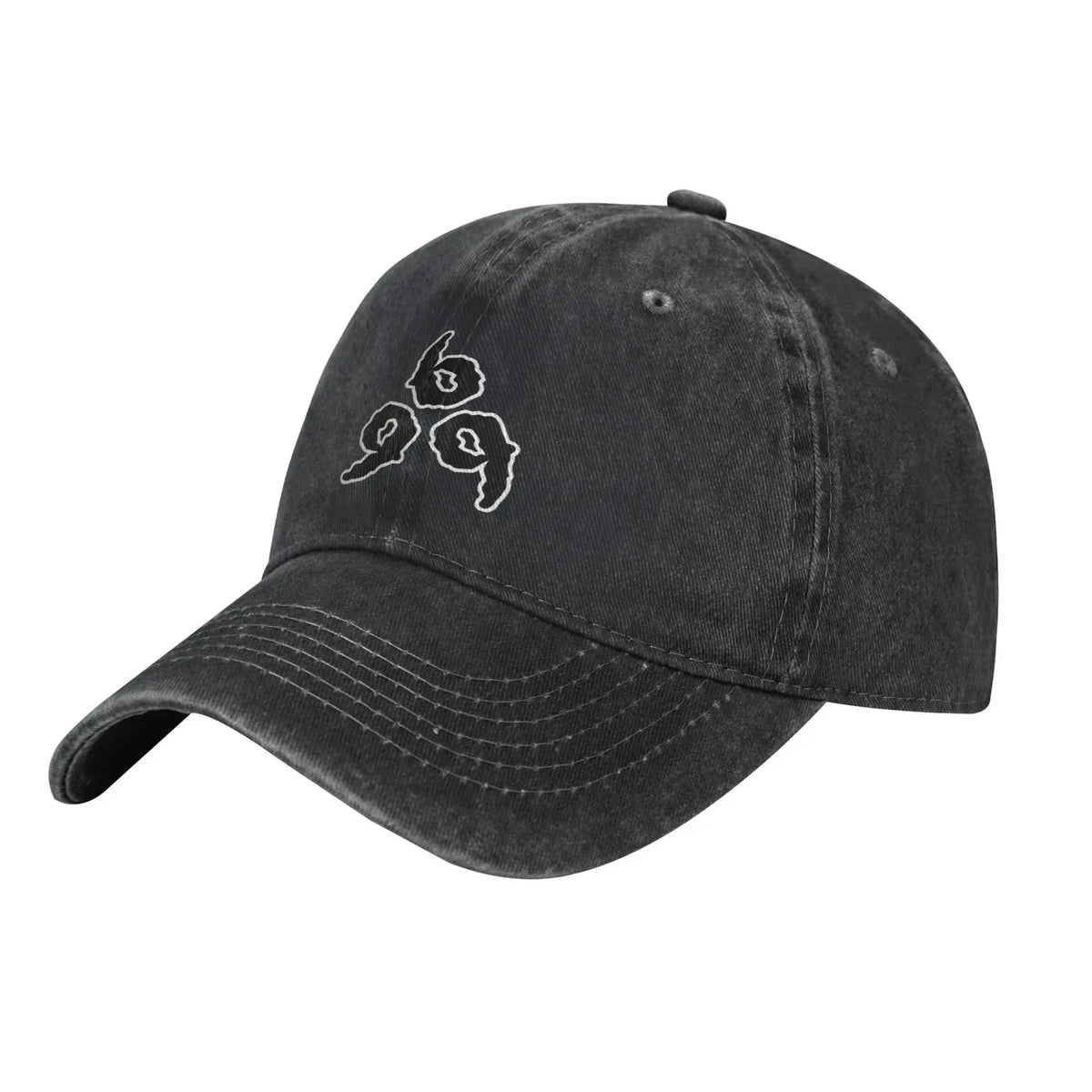 Juice Wrld Distressed Denim Washed Baseball Cap