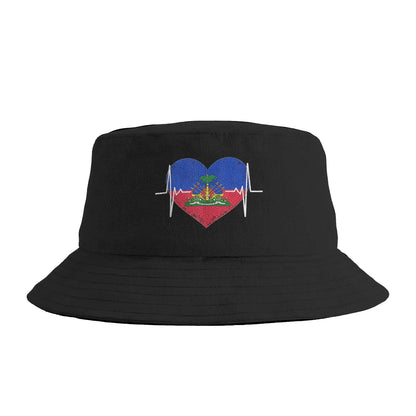 Haiti Outfit Haitian Flag Bucket Hat Summer Casual
