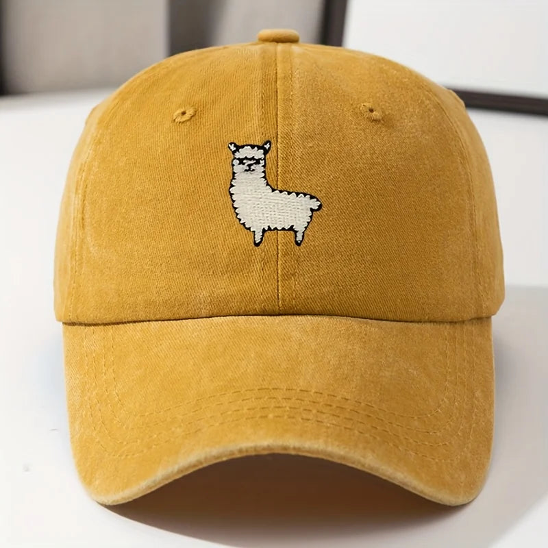 Cute Sheep Pattern Baseball Hat For Men And Women