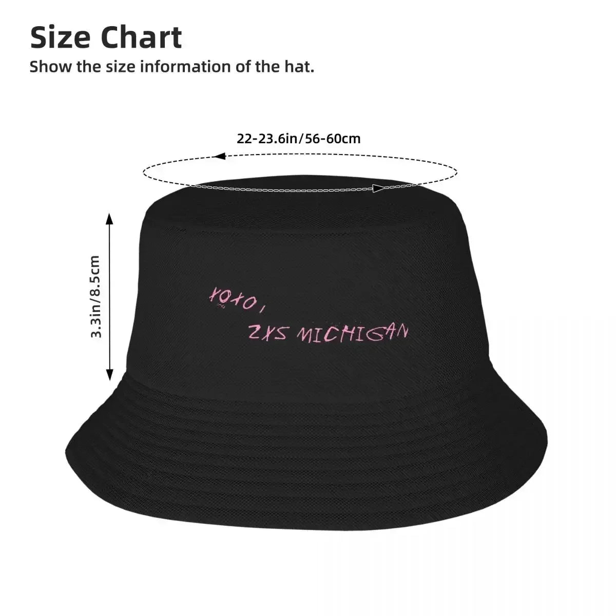 2xs Bucket Hat Black Beach Outing